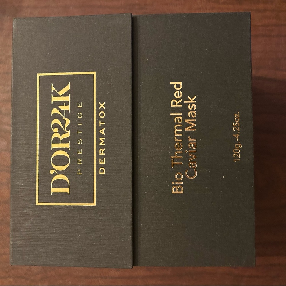 New In Box New D'OR24k prestige Bio Thermal Red Caviar Mask 4.25 Ounces